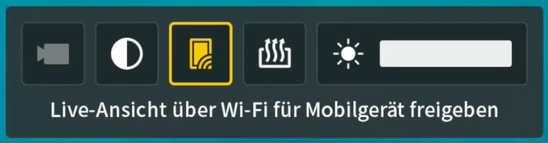 Netzwerk-Schalter in der Goggles3Streamer-Symbolleiste
